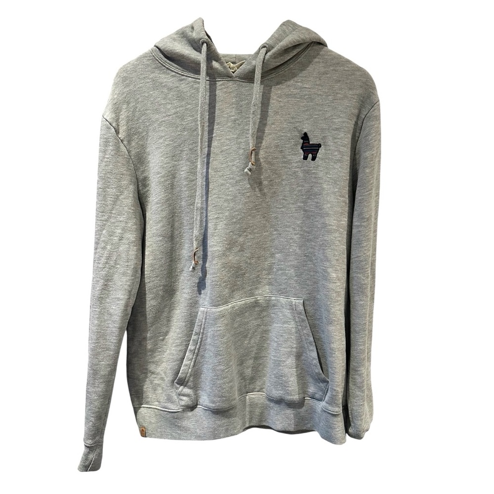 Tentree Women’s Gray Llama Embroidered Hoodie Sustainable Size M